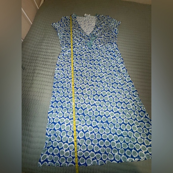 Boden Printed Midi Dress – Blue/Green Floral – Size 8R. GUC - Picture 8 of 11